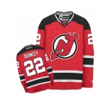 Men's Reebok New Jersey Devils #22 Kyle Quincey Authentic Red Home NHL Jersey