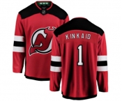 New Jersey Devils #1 Keith Kinkaid Fanatics Branded Red Home Breakaway Hockey Jersey