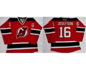 New Jersey Devils #16 Jacob Josefson Red Home Stitched NHL Jersey