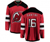 New Jersey Devils #16 Steve Santini Fanatics Branded Red Home Breakaway Hockey Jersey