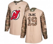 New Jersey Devils #19 Travis Zajac Authentic Camo Veterans Day Practice Hockey Jersey