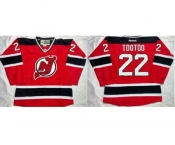 New Jersey Devils #22 Jordin Tootoo Red Home Stitched NHL Jersey