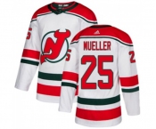 New Jersey Devils #25 Mirco Mueller Premier White Alternate Hockey Jersey