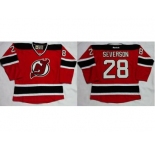 New Jersey Devils #28 Damon Severson Red Home Stitched NHL Jersey