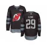 New Jersey Devils #29 Ryane Clowe Black 1917-2017 100th Anniversary Stitched NHL Jersey