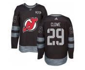 New Jersey Devils #29 Ryane Clowe Black 1917-2017 100th Anniversary Stitched NHL Jersey