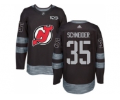 New Jersey Devils #35 Cory Schneider Black 1917-2017 100th Anniversary Stitched NHL Jersey