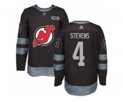 New Jersey Devils #4 Scott Stevens Black 1917-2017 100th Anniversary Stitched NHL Jersey