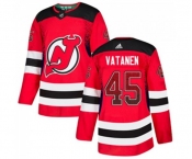 New Jersey Devils #45 Sami Vatanen Authentic Red Drift Fashion Hockey Jersey