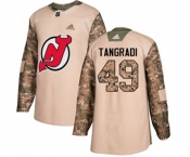 New Jersey Devils #49 Eric Tangradi Authentic Camo Veterans Day Practice Hockey Jersey