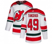 New Jersey Devils #49 Eric Tangradi Authentic White Alternate Hockey Jersey