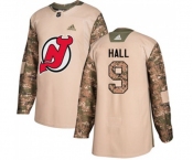 New Jersey Devils #9 Taylor Hall Authentic Camo Veterans Day Practice Hockey Jersey