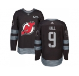 New Jersey Devils #9 Taylor Hall Black 1917-2017 100th Anniversary Stitched NHL Jersey
