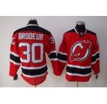 nhl devils #30 brodeur red