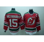 nhl devils langenbrunner #15 red green