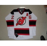 nhl jersey devils #26 elias white