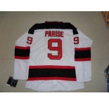 nhl jersey devils #9 parise white