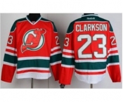 nhl jerseys new jersey devils #23 clarkson red-green