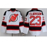 nhl jerseys new jersey devils #23 clarkson white