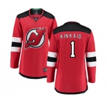 Women New Jersey Devils #1 Keith Kinkaid Fanatics Branded Red Home Breakaway Hockey Jersey