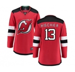 Women New Jersey Devils #13 Nico Hischier Fanatics Branded Red Home Breakaway Hockey Jersey