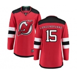 Women New Jersey Devils #15 Jamie Langenbrunner Fanatics Branded Red Home Breakaway Hockey Jersey