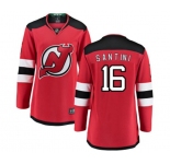 Women New Jersey Devils #16 Steve Santini Fanatics Branded Red Home Breakaway Hockey Jersey