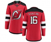 Women New Jersey Devils #16 Steve Santini Fanatics Branded Red Home Breakaway Hockey Jersey