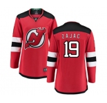 Women New Jersey Devils #19 Travis Zajac Fanatics Branded Red Home Breakaway Hockey Jersey