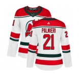 Women New Jersey Devils #21 Kyle Palmieri Authentic White Alternate Hockey Jersey