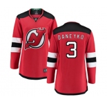 Women New Jersey Devils #3 Ken Daneyko Fanatics Branded Red Home Breakaway Hockey Jersey