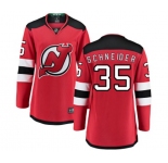 Women New Jersey Devils #35 Cory Schneider Fanatics Branded Red Home Breakaway Hockey Jersey