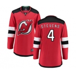 Women New Jersey Devils #4 Scott Stevens Fanatics Branded Red Home Breakaway Hockey Jersey
