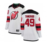 Women New Jersey Devils #49 Eric Tangradi Fanatics Branded White Away Breakaway Hockey Jersey
