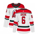 Women New Jersey Devils #6 Andy Greene Authentic White Alternate Hockey Jersey