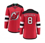 Women New Jersey Devils #8 Will Butcher Fanatics Branded Red Home Breakaway Hockey Jersey