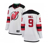 Women New Jersey Devils #9 Taylor Hall Fanatics Branded White Away Breakaway Hockey Jersey