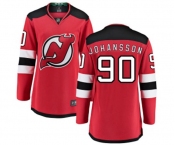 Women New Jersey Devils #90 Marcus Johansson Fanatics Branded Red Home Breakaway Hockey Jersey