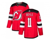 Youth Adidas New Jersey Devils #11 Brian Boyle Red Home Authentic Stitched NHL Jersey