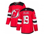 Youth Adidas New Jersey Devils #19 Travis Zajac Red Home Authentic Stitched NHL Jersey