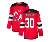 Youth Adidas New Jersey Devils #30 Martin Brodeur Red Home Authentic Stitched NHL Jersey