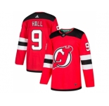 Youth Adidas New Jersey Devils #9 Taylor Hall Red Home Authentic Stitched NHL Jersey