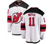 Youth New Jersey Devils #11 Brian Boyle Fanatics Branded White Away Breakaway Hockey Jersey