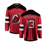 Youth New Jersey Devils #13 Nico Hischier Fanatics Branded Red Home Breakaway Hockey Jersey