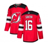 Youth New Jersey Devils #16 Steve Santini Authentic Red Home Hockey Jersey