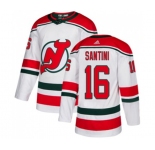 Youth New Jersey Devils #16 Steve Santini Authentic White Alternate Hockey Jersey