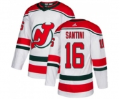 Youth New Jersey Devils #16 Steve Santini Authentic White Alternate Hockey Jersey