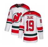 Youth New Jersey Devils #19 Travis Zajac Authentic White Alternate Hockey Jersey