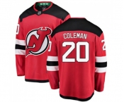 Youth New Jersey Devils #20 Blake Coleman Fanatics Branded Red Home Breakaway Hockey Jersey