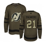 Youth New Jersey Devils #21 Kyle Palmieri Authentic Green Salute to Service Hockey Jersey